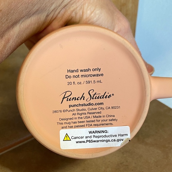 ⚡️5 for $12⚡️Paris Themed Peach 20 ounce Mug - Picture 8 of 8